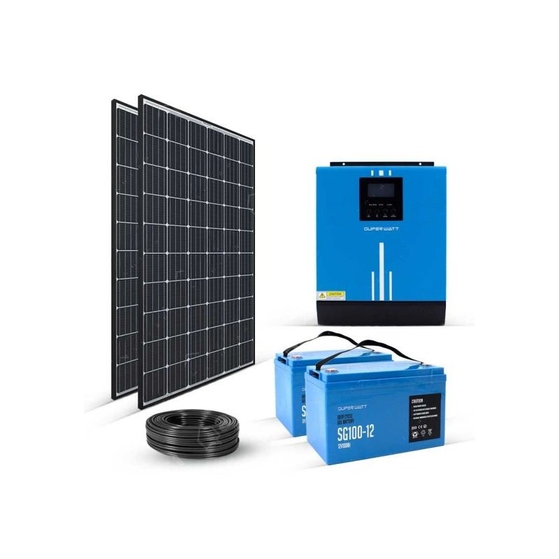 KIT SOLAIRE 730WC- 230V - AUTONOME - stockage 2.4KWh